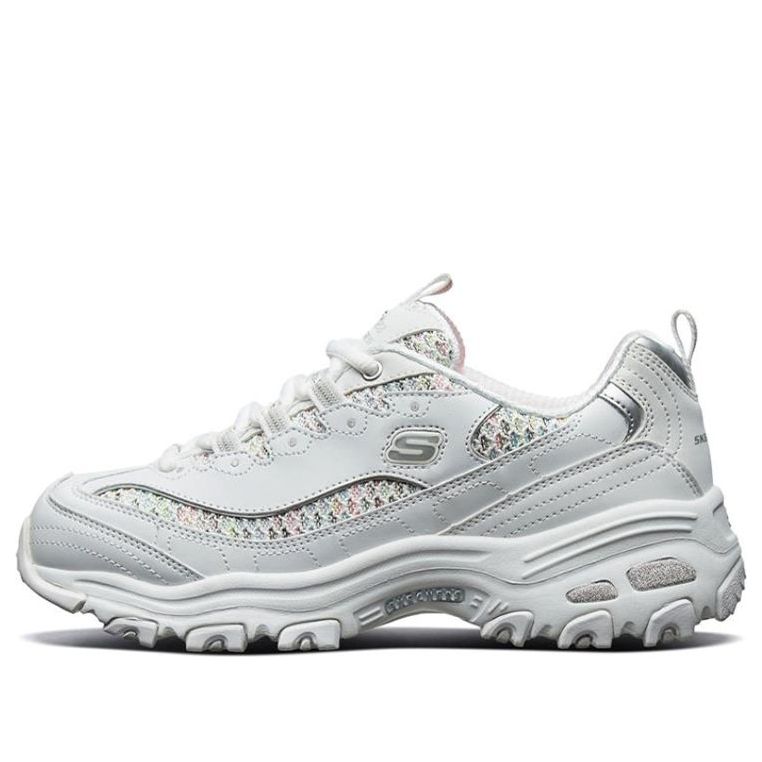 (WMNS) Skechers D'lites 1.0 Sneaker GS White 13144-WMLT