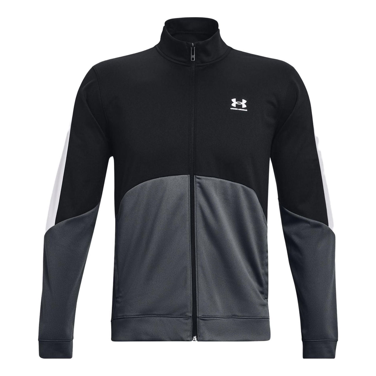 Under Armour Tricot Fashion Training Jacket 'Black Grey' 1373791-001