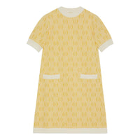 (WMNS) Gucci GG Wool Jacquard Dress 'Yellow' 773633-XKDK5-7218