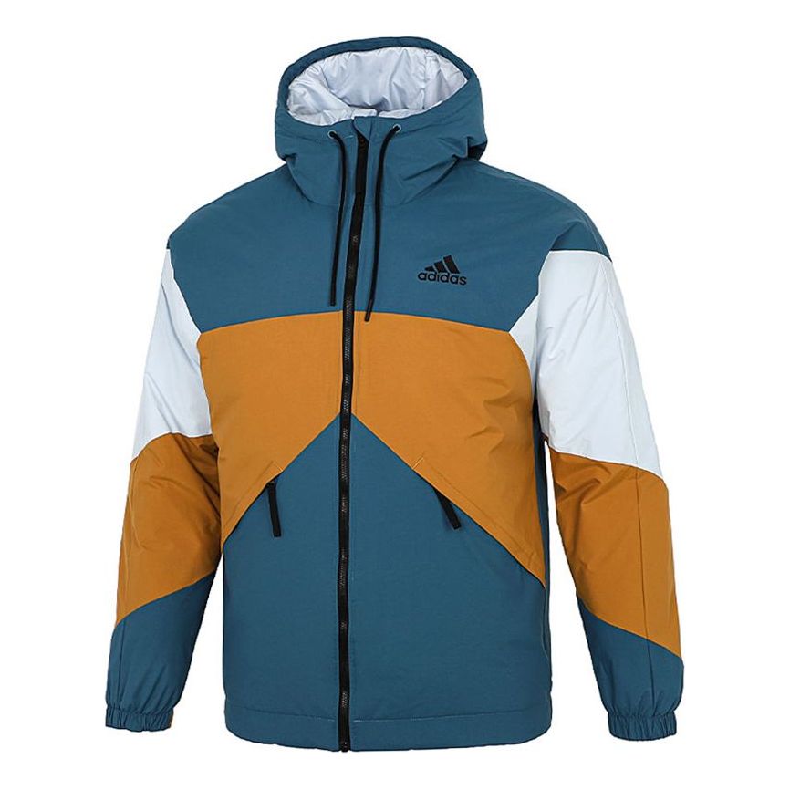 adidas Thermal Back to Sport Jacket 'Teal Brown White' GT7396