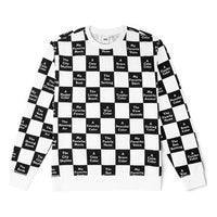 (WMNS) Vans Checkerboard 21 Boyfriend Crew Sweatshirt 'Black White' VN0A5LJJ705