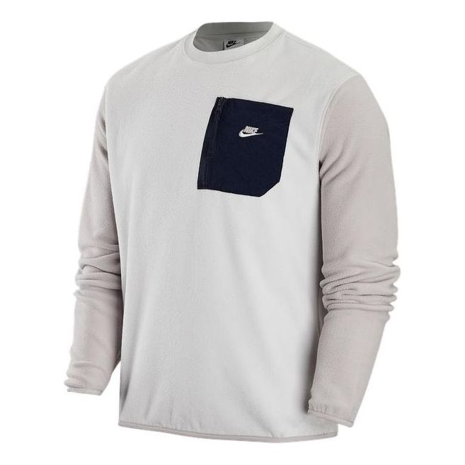 Nike logo pocket sweatshirt 'Beige' FD2376-025