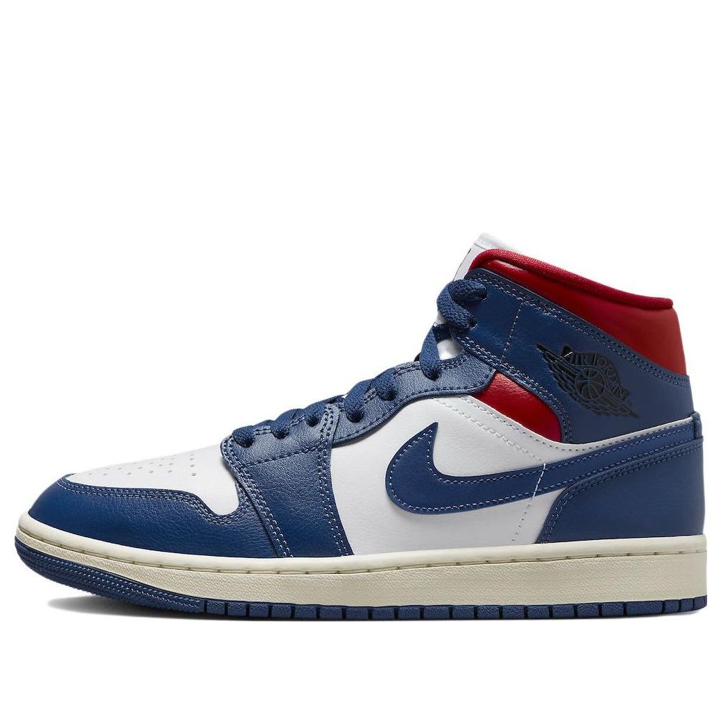 (WMNS) Air Jordan 1 Mid 'French Blue Gym Red' BQ6472-146