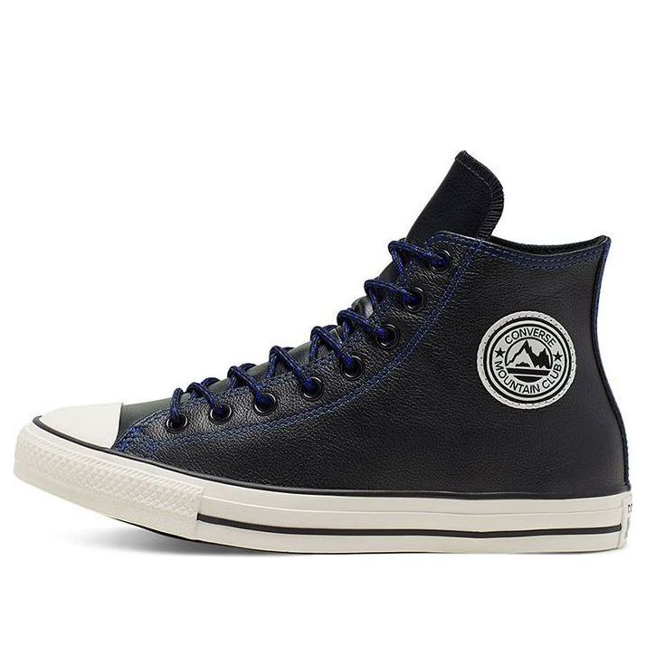 Converse Chuck Taylor All Star High Tumbled Leather 'Black Hyper Royal' 165959C