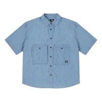 Converse Denim Wordmark Utility Shirt 'LT Retro Blue' 10027158-A01
