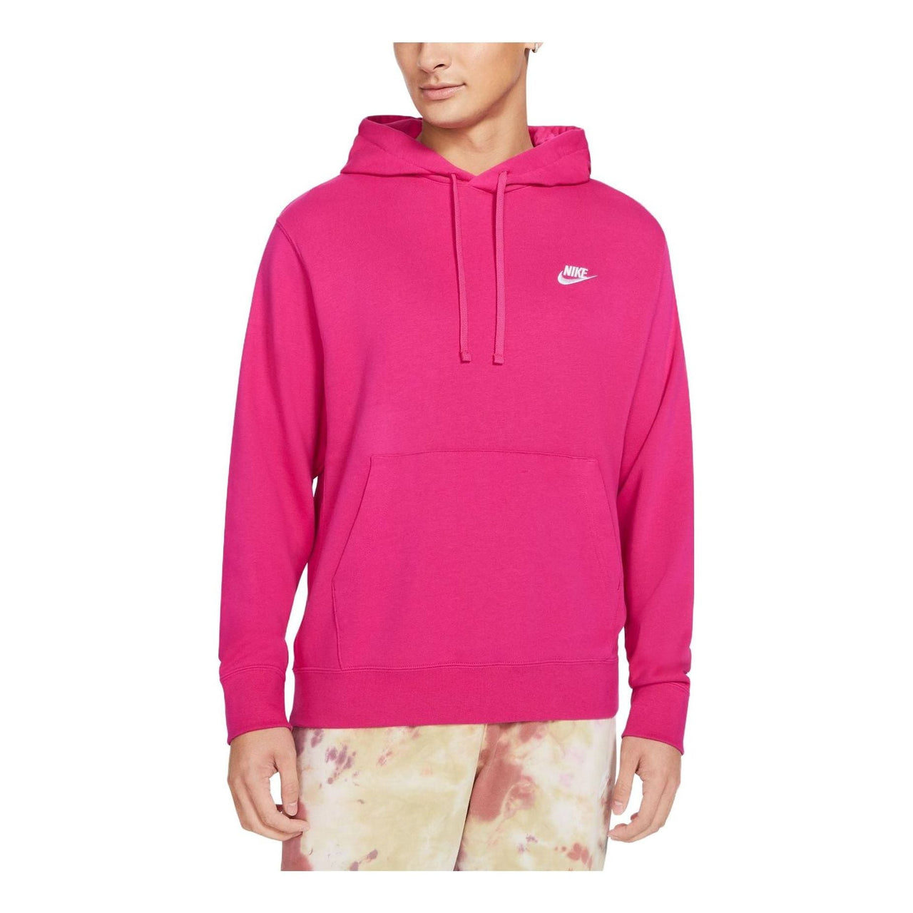 Nike Club Pullover Hoodie 'Pink White' CZ7858-615