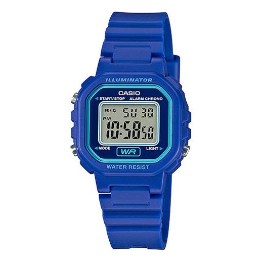 CASIO STANDARD Classic Water Resistant Waterproof Sports Unisex Mens Blue Digital LA-20WH-2A