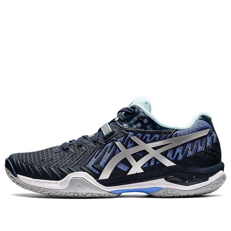 (WMNS) ASICS Court Control FF 2 'Black Silver Blue' 1072A057-404