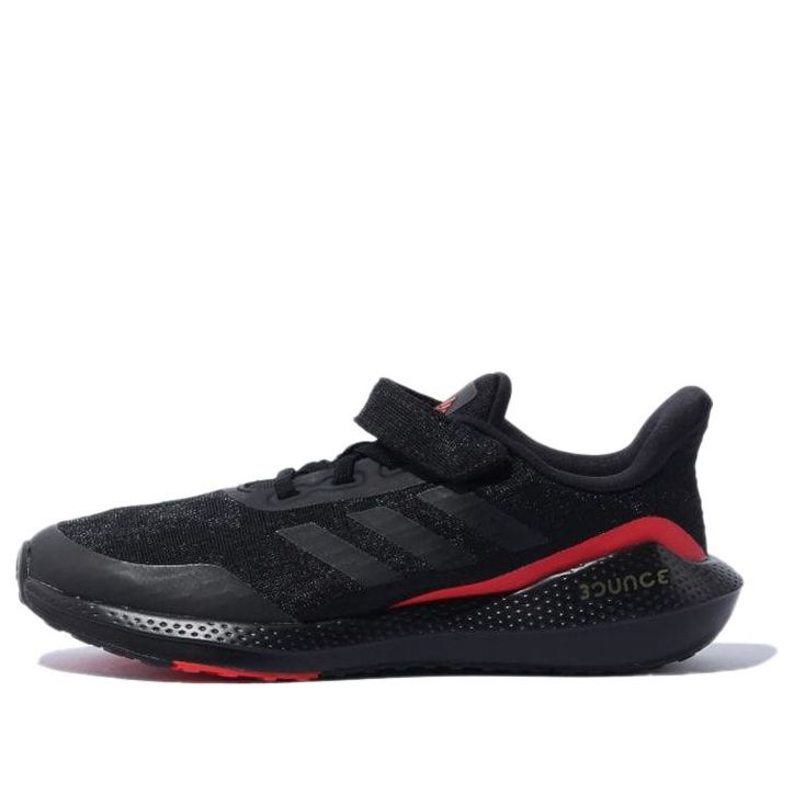 (PS) adidas EQ21 Run Velcro J 'Black Vivid Red' GZ5399