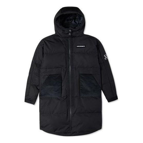 (WMNS) Converse Premium Long Down Jacket 'Black' 10023725-A03