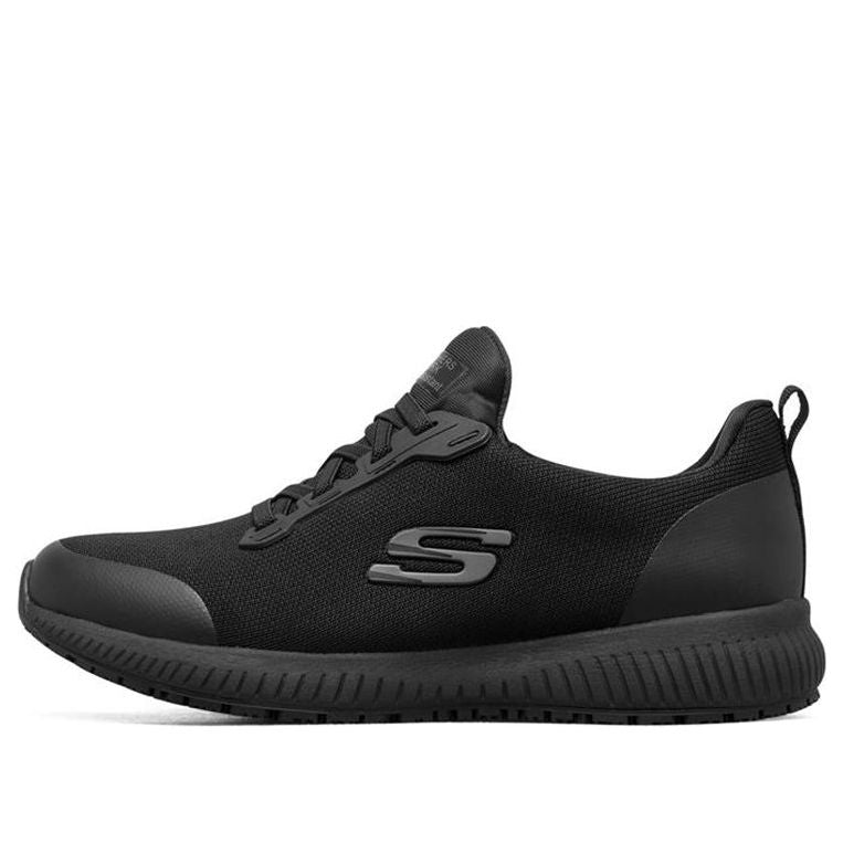 (WMNS) Skechers Work: Squad Slip Resistant 'Black' 77222-BLK