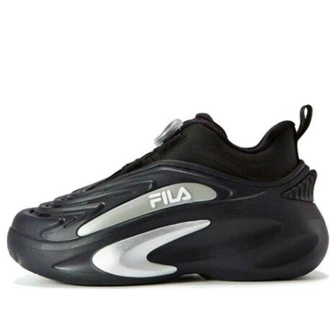 (GS) FILA Fashion Running Sneakers 'Black Silver' K15B241107FNS