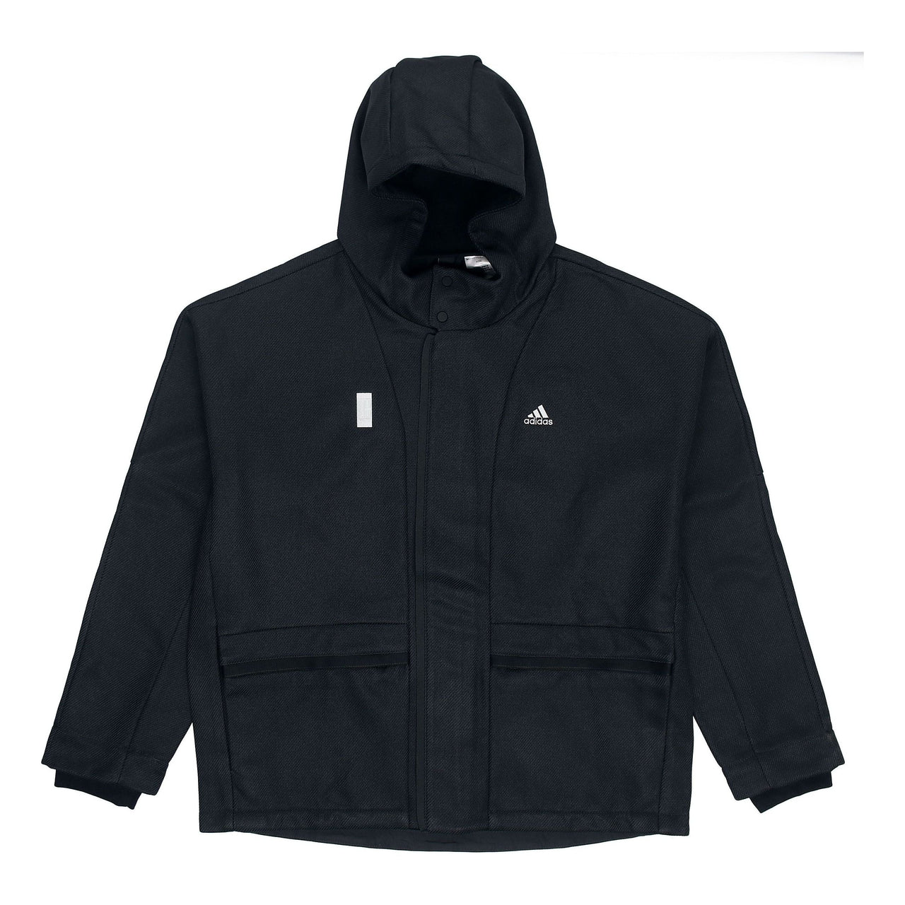 adidas Wj Wv Bond Jkt Sports hooded Logo Jacket Black H39218