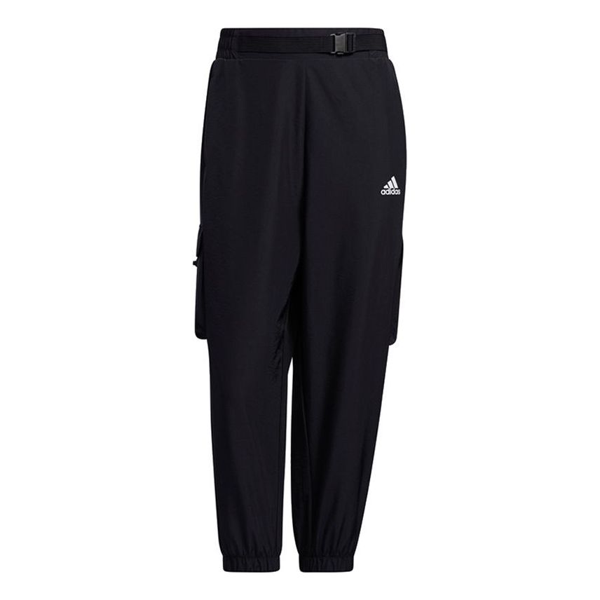 (WMNS) adidas Pure Color Woven 3/4 Pants 'Black' GP0663