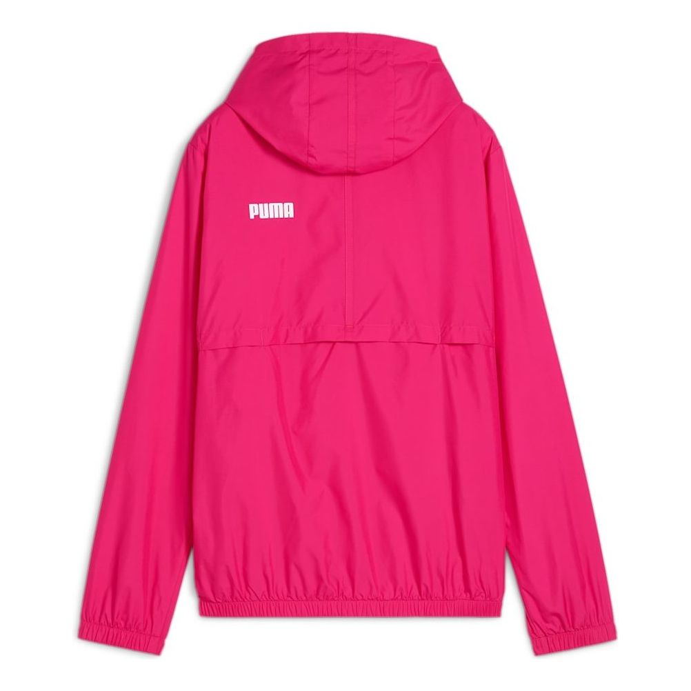 (WMNS) PUMA Essentials Solid Windbreaker Jacket 'Hot Pink' 847494-48
