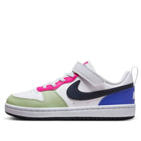 (PS) Nike Court Borough Low Recraft Shoes 'White Pink Dark Obsidian' DV5457-108