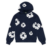 Denim Tears Cotton Wreath Logo Hoodie 'Navy White' 301-080-30