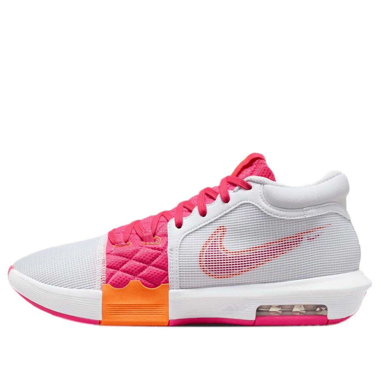 Nike LeBron Witness 8 EP 'White Bright Mandarin Pink' FB2237-104