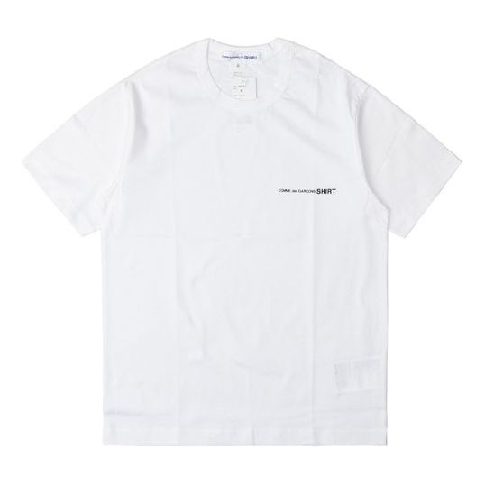 COMME des GARCONS Little Logo Applique Cotton Short-sleeve Tee 'White' S28119-3