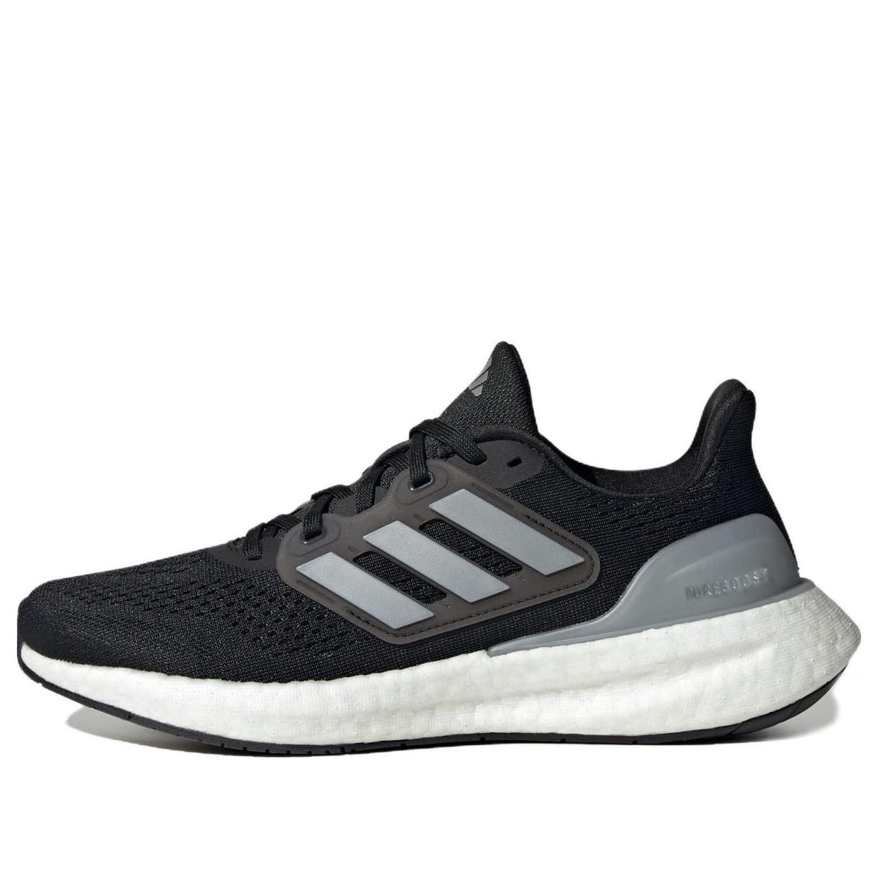 (WMNS) adidas PureBoost 23 Wide 'Black Silver Metallic' IF8063