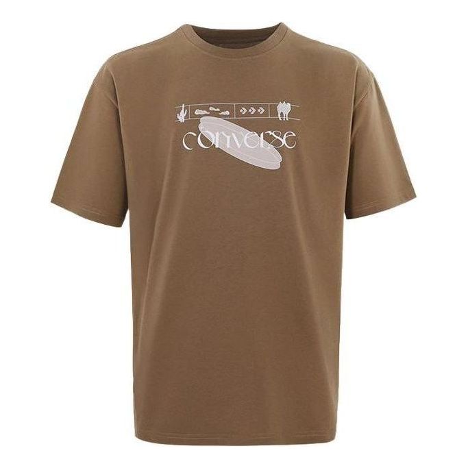 Converse Logo T-Shirt 'Brown' 10024870-A03