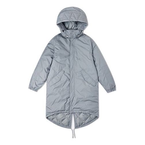 Converse Down Long Trench Coat 'Grey' 10019985A02