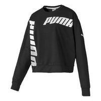(WMNS) PUMA Casual Sports Breathable Round Neck Long Sleeves Hoodie Black 581027-01