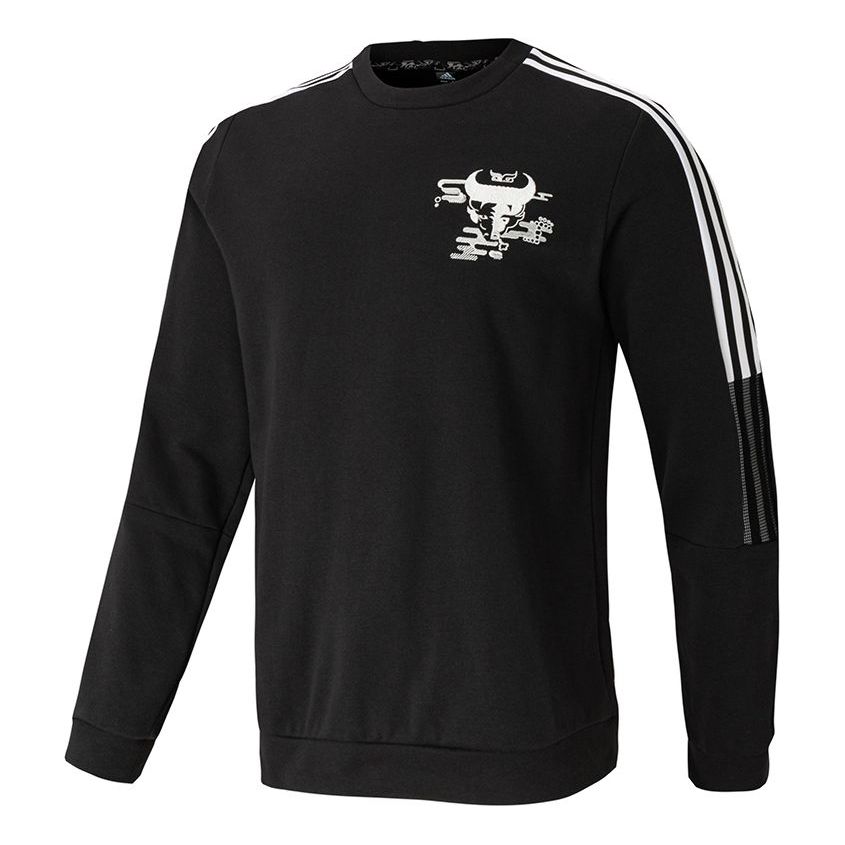 adidas Real Cny Cr Real Madrid Sports Crew Neck Sweater Men's Black GL0046