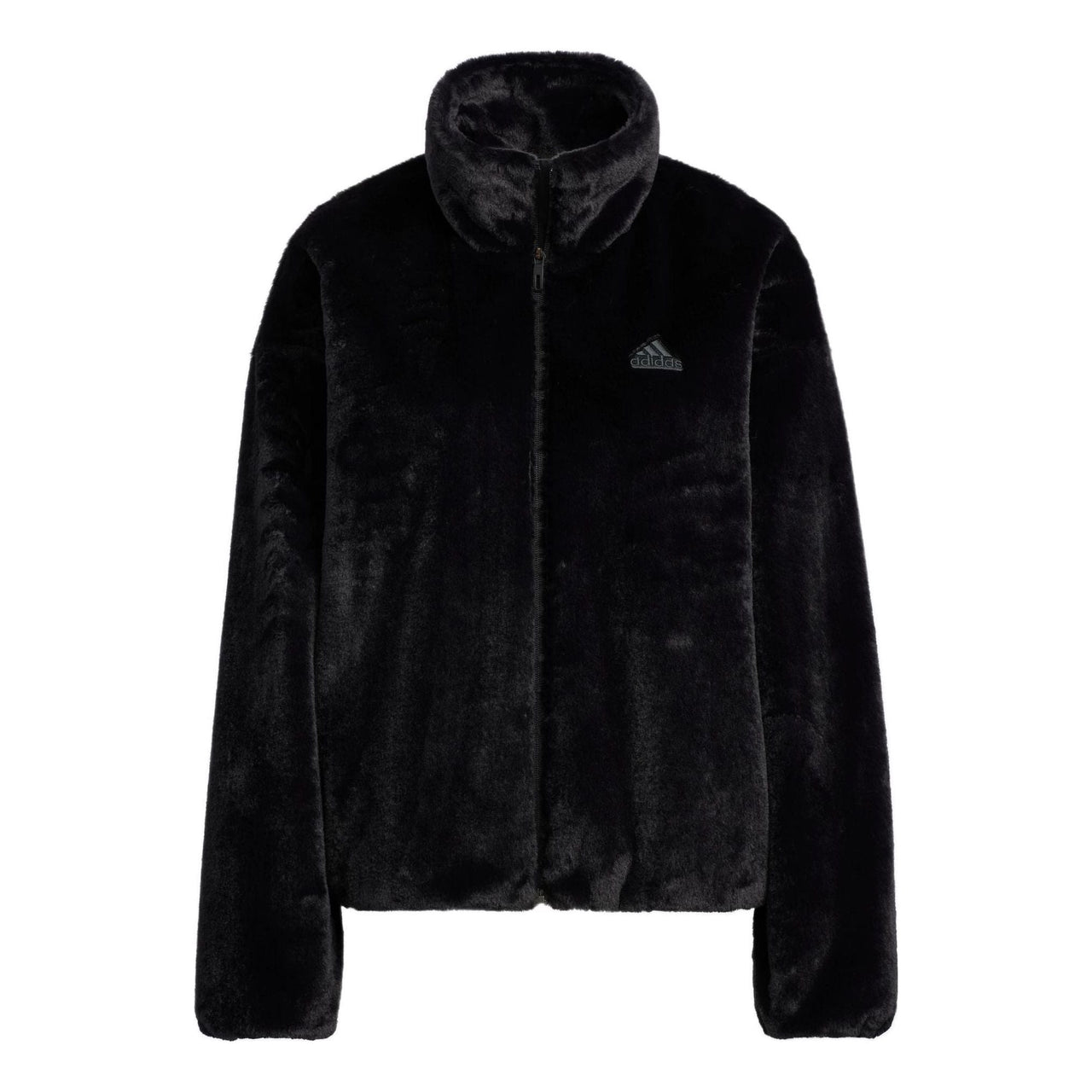 (WMNS) adidas Met Fur Jacket T1 'Black' HM7105