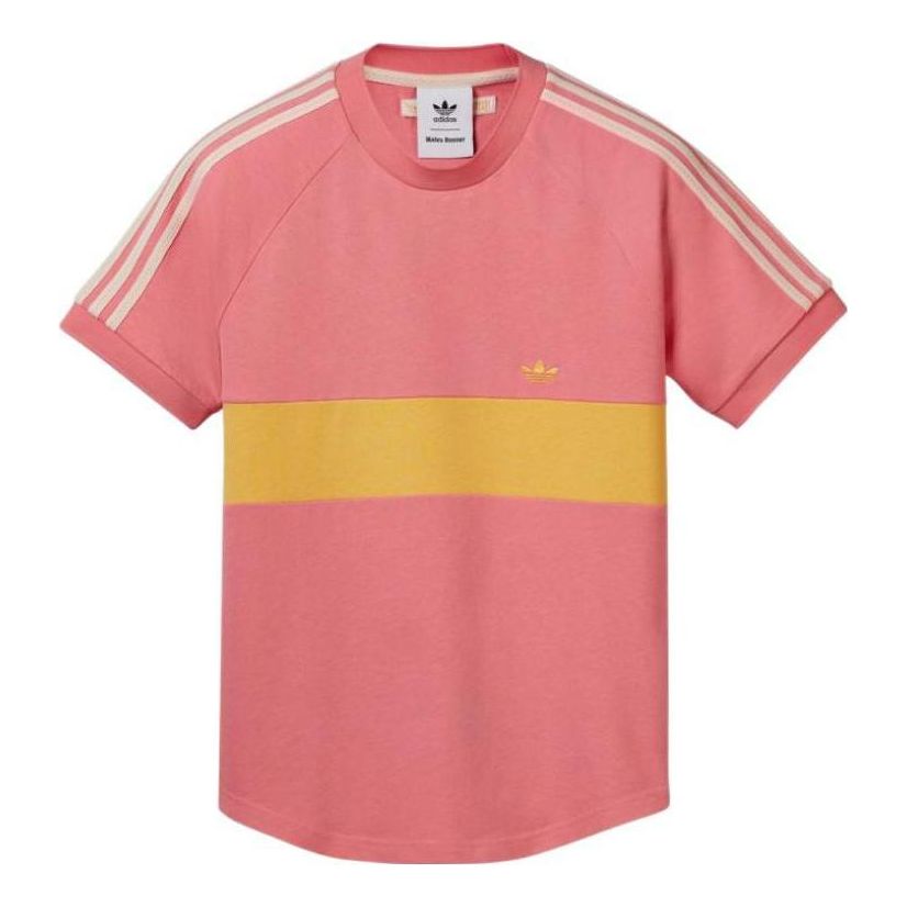 adidas x Wales Bonner T-Shirt 'Pink Yellow' HL8746