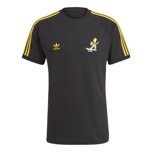 adidas originals x The Simpsons Men's Stripes Print Black HA5815