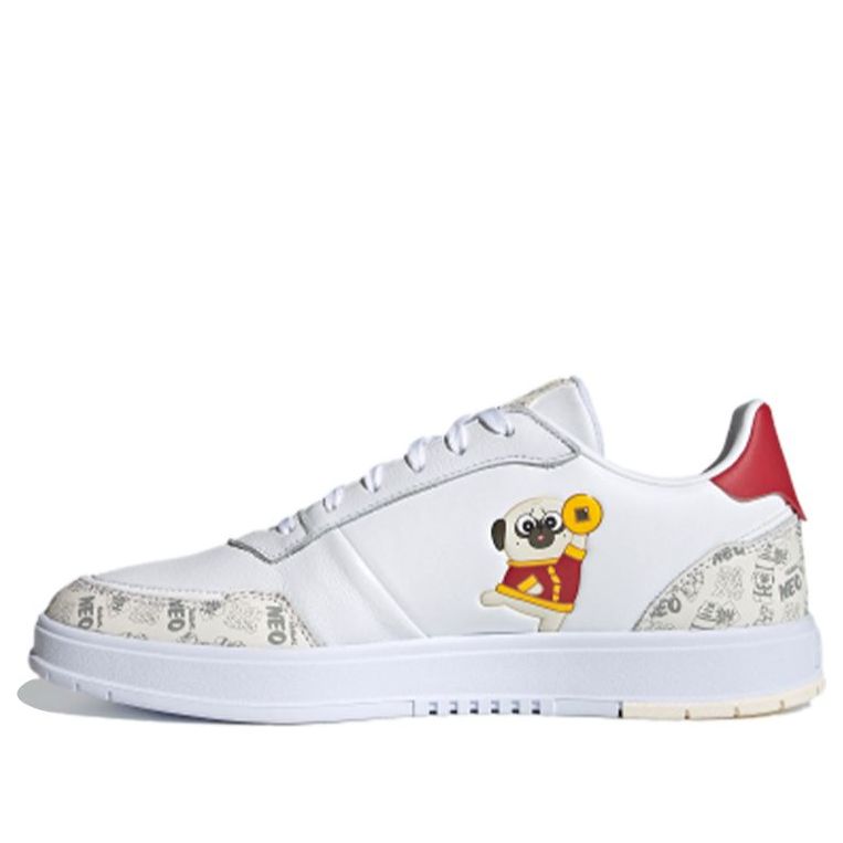 adidas neo Courtmaster 'White Gray Red' G55077