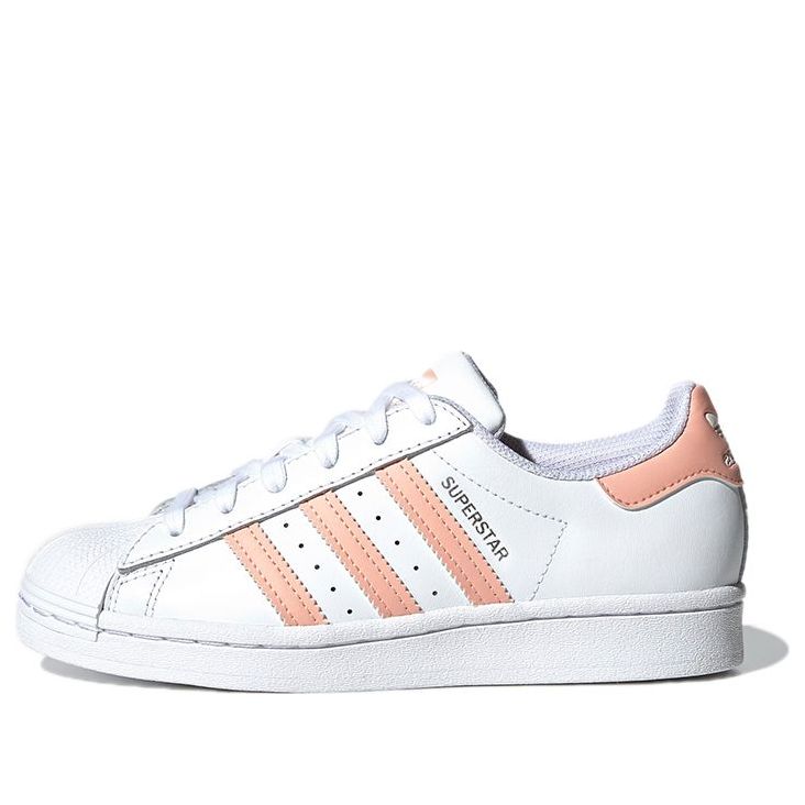 (GS) adidas Superstar 'White Haze Coral' GZ9097