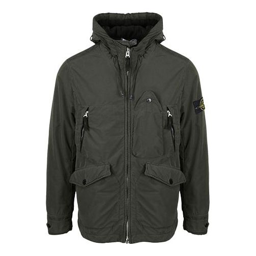 STONE ISLAND David Light-TC Micropile Jacket 'Olive' 731540931-V0059