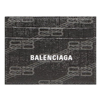 Balenciaga Signature Card Holder Bb Monogram Coated Canvas 'Black' 594309210D81061