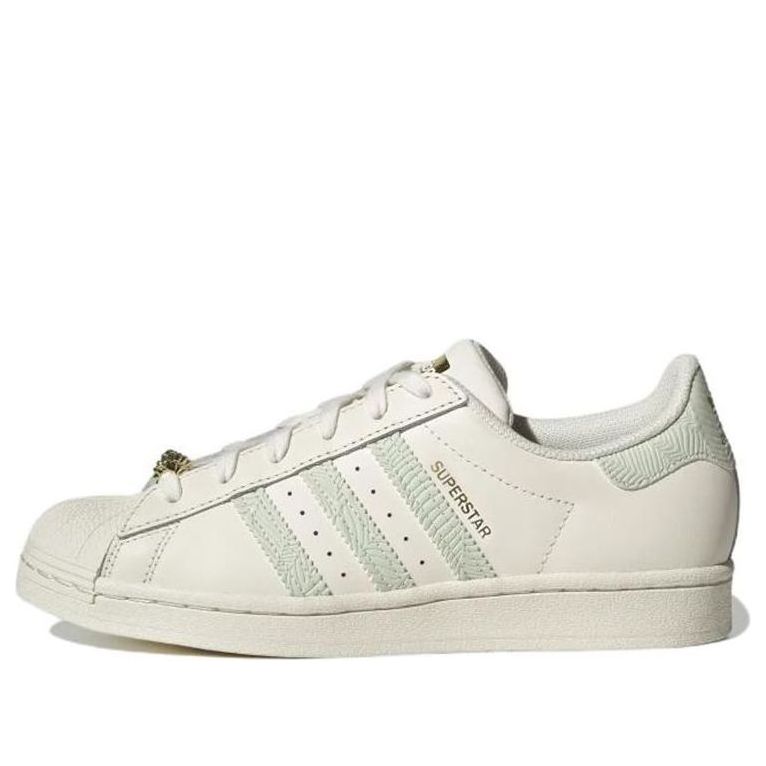 (WMNS) adidas originals Superstar 'Off White Linen Green' HQ6963