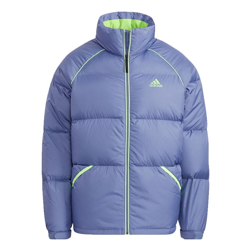 adidas Terrex Super Puffy JKT Outdoor Sports Stay Warm Stand Collar Down Jacket Royal blue H20753