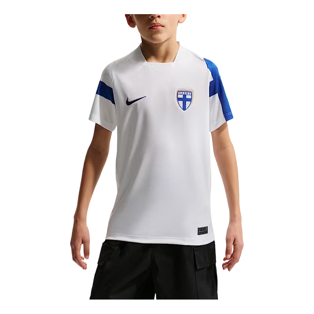 (GS) Nike Finland 2026 Stadium Away Dri-FIT Soccer Replica Jersey 'White Hyper Blue' IO4565-100