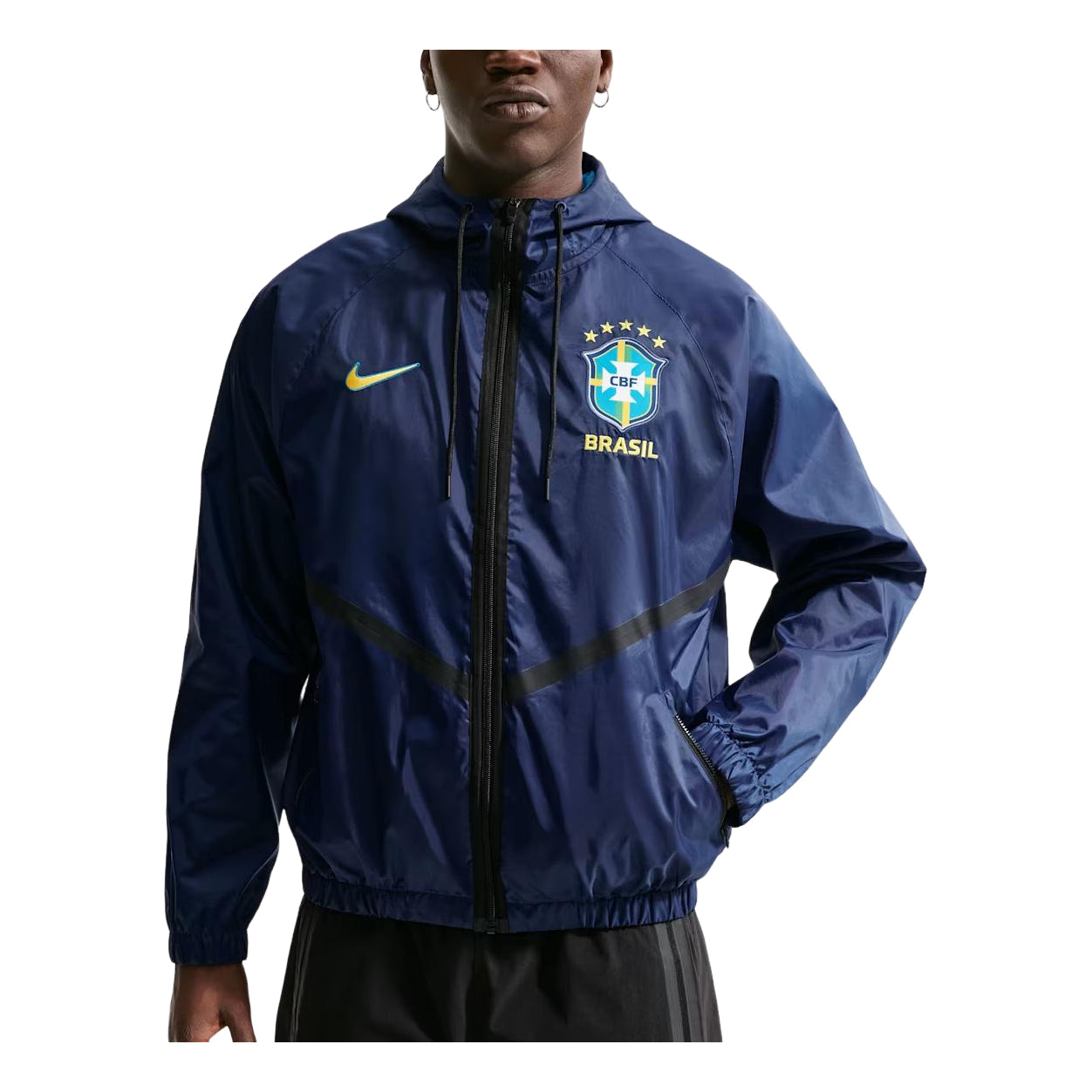 Nike x Brazil Dri-FIT Football Anthem Jacket 'Coastal Blue Midwest Gold' IH1600-433