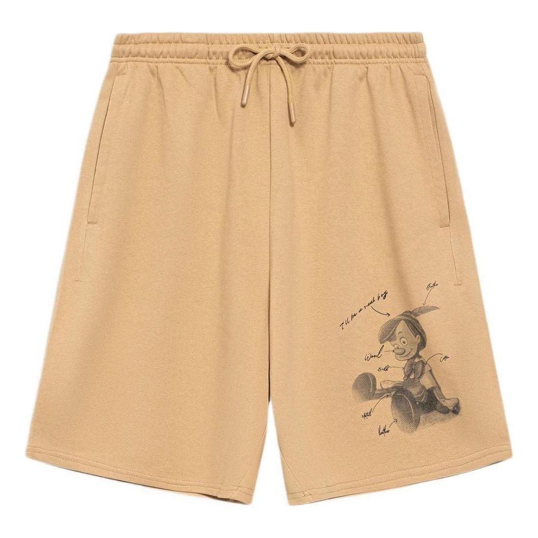 Li-Ning x Disney Pinocchio Graphic Shorts 'Brown' AKSS433-4