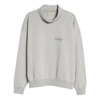 Fear of God Essentials SS21 Mockneck Pullover Cement Pebble FOG-SS21-671