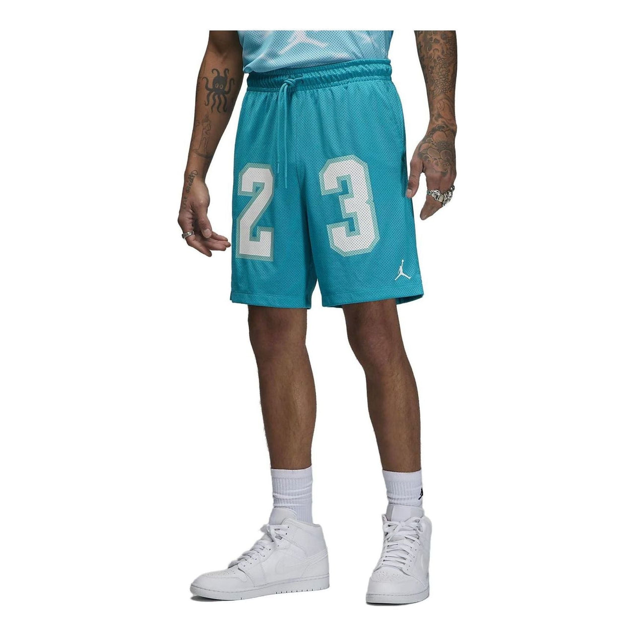 Air Jordan Essentials Graphic Mesh Shorts 'Aquatone' DX9671-483