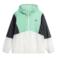 Li-Ning Color Block Windbreaker 'Mint Green White Black' AFDU363-4