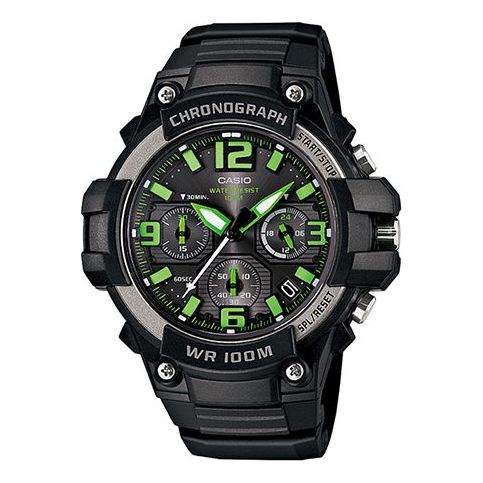 CASIO Waterproof Sports Mens Black Analog MCW-100H-3AVDF