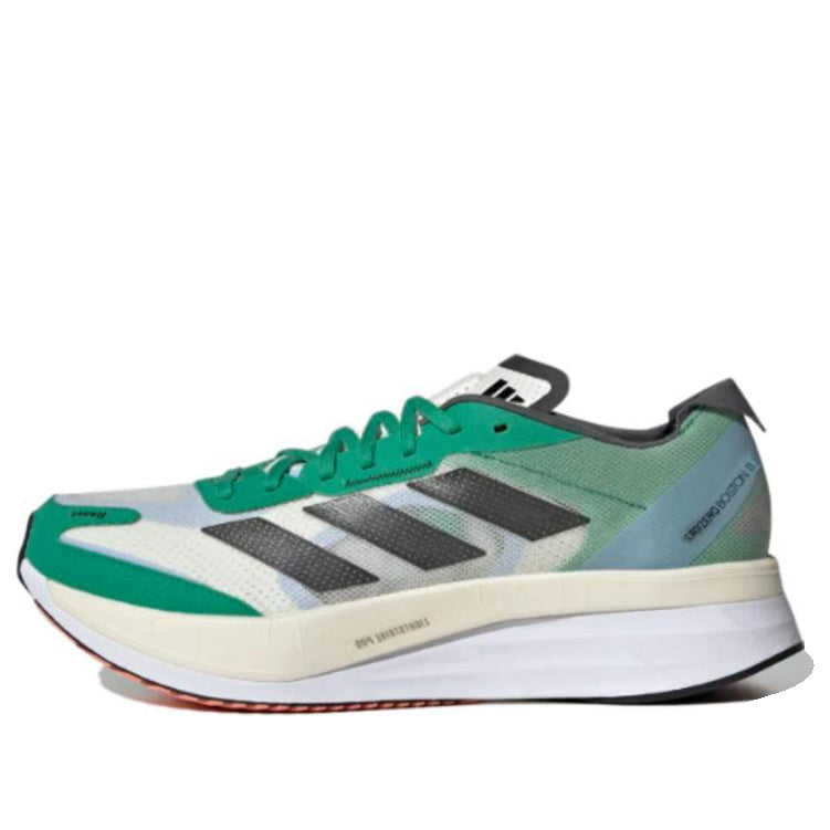 adidas Adizero Boston 11 'White Tint Black Court Green' HQ3694