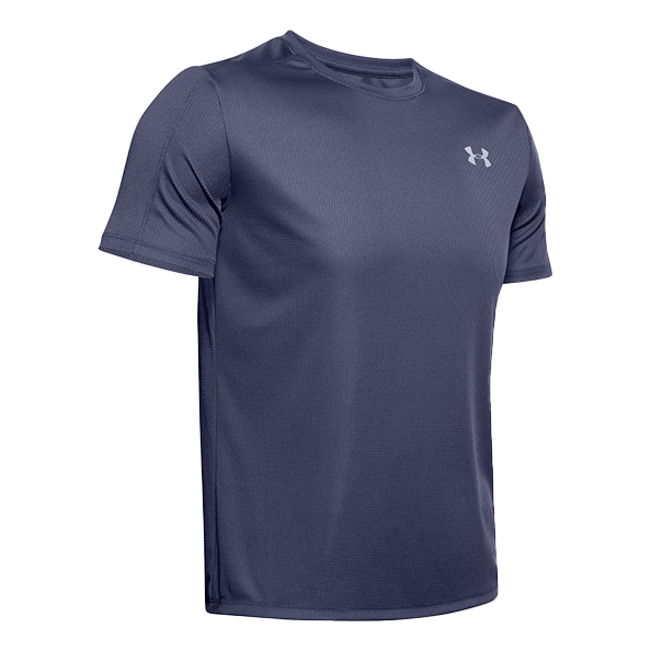 Men's Under Armour Speed Stride Running Sports Short Sleeve Blue 1326564-497