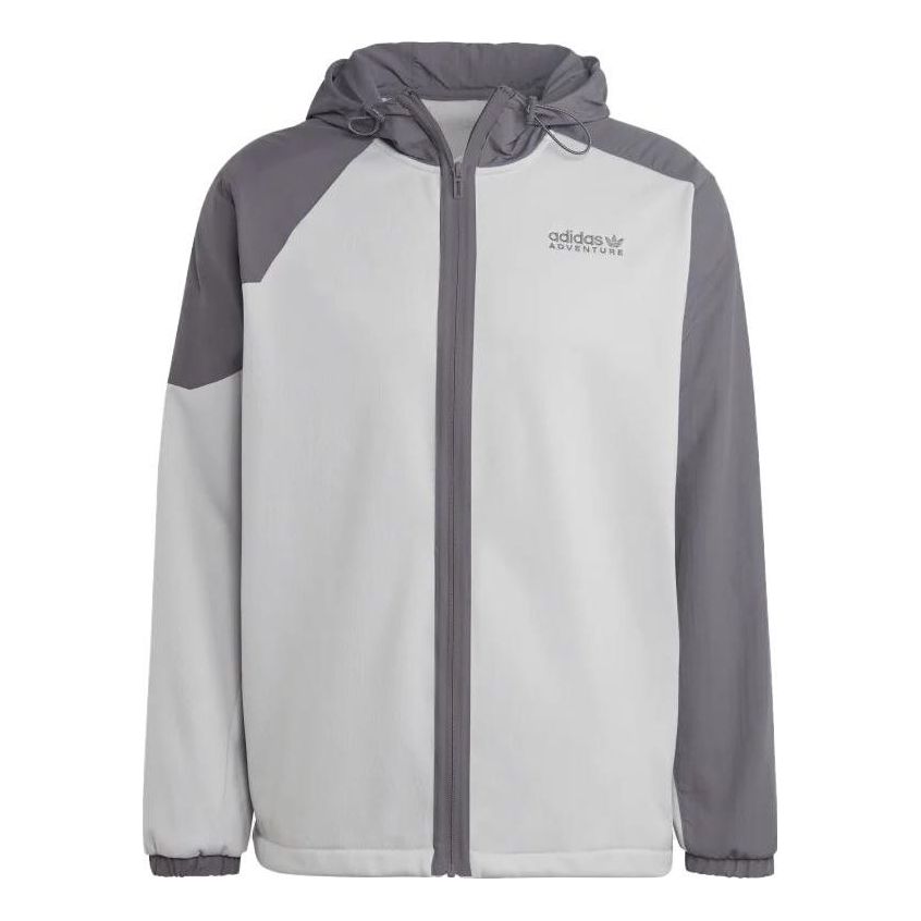 adidas originals Adventure Winter Fabric Mix Hoodie 'Grey' HK5020