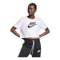 (WMNS) Nike Sportswear Essential Short Casual Crew Neck Short Sleeve T-Shirt White BV6176-100