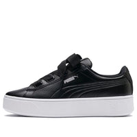 (WMNS) PUMA Vikky Stacked Ribbon Core Sneakers Black/White 369112-01