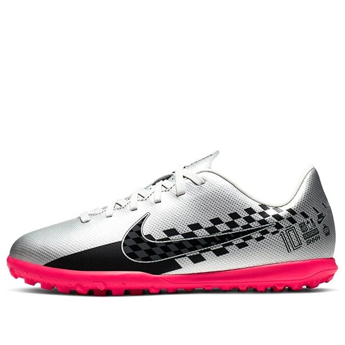 (GS) Nike JR Vapor 13 Club NJR TF Turf 'Black Silver' AT8175-006